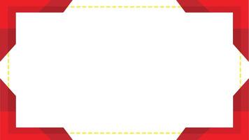 Red and gold certificate of achievement border template with luxury badge and modern line pattern. For award, business, and education needs vector