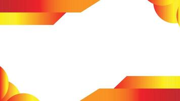 Abstract colorful background with red and yellow ribbons, an origami paper airplane, and a blank business direction arrow vector