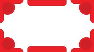 Red arrow frame illustration for blank business web banner design vector