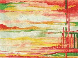 Watercolor art background design by hand painted on canvas. vector
