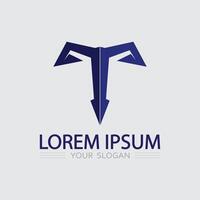 letter T logo image and font T design graphic identity logo vector
