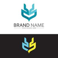 Gradient Business Logo with Abstract Shape for Modern Commercial Identity vector