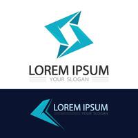 Abstract business logo template with professional look for startup branding vector