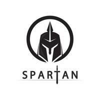 Gladiator Emblem Logo for Ancient Combat Warrior Design Concept vector