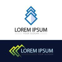 Elegant business logo design with modern concept for corporate branding identity vector
