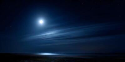 Silent Moonlight Wrapped in Shadows photo