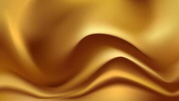 Rich gold abstract waves with a glossy effect, perfect for modern web designs, book covers, and promotional banners vector