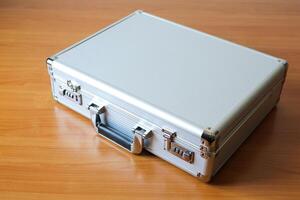 Business briefcase showcase office setting lifestyle image modern environment close-up view photo