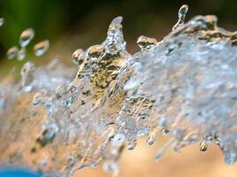 Dynamic water splash action in nature close-up outdoor environment captivating concept photo