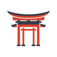 Minimal torii gate illustration vector