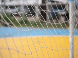Exciting soccer match local field action shot vibrant environment close-up view sportsmanship and passion photo