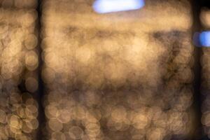 Bokeh lights creating a magical atmosphere urban setting abstract photography nighttime close-up perspective visual art concept photo