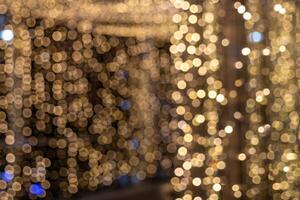 Enchanting bokeh lights creating a magical atmosphere at night urban setting photography festive environment close-up view celebration concept photo