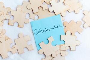Business collaboration strategies workplace visual content creative environment strategic viewpoint team synergy concept photo