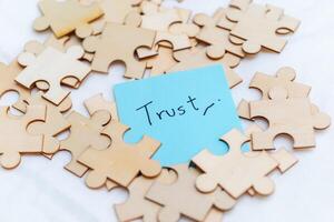 Building trust in business creating connections through symbolism office space visual content collaborative environment engagement concept photo