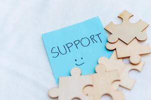 Supportive business strategies office environment conceptual image positive vibes close-up view growth mindset for success photo