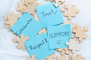Collaborative business values team environment visual content indoor space positive viewpoint supportive concepts photo