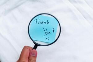 Expressing gratitude in business settings thank you notes office space visual content creative environment close-up perspective photo