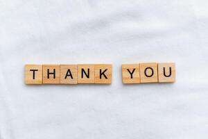 Thank you message in business context modern office digital content professional environment close-up view gratitude concept photo