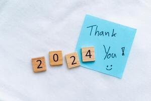 Gratitude for 2024 a business perspective on future opportunities inspirational setting motivational message positive outlook photo