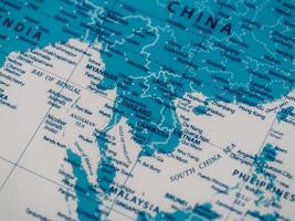 Exploring southeast asia geographical map educational resource travel informative overview photo
