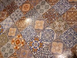 Intricate tile patterns art studio contemporary close-up visual aesthetics photo