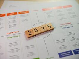 Business strategy planning for 2025 enhancing stakeholder engagement in a collaborative environment photo