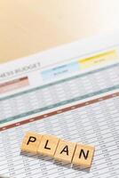 Strategic business planning close-up analysis of financial management in office environments photo