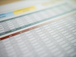 Business analysis report financial insights for growth in office environment photo