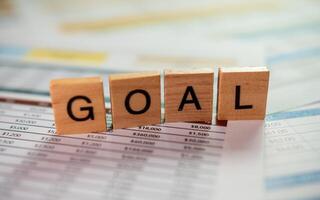 Progress overview achieving business goals in a professional office environment photo