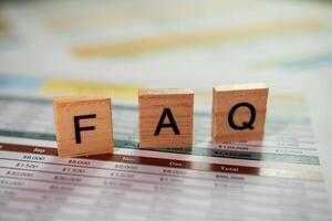 Corporate office business faq an informative overview in a professional environment photo