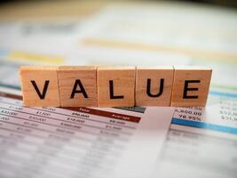 Corporate financial report insightful business value analysis in a professional setting photo