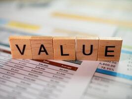 Business insights value assessment analyzing reports for growth opportunities photo