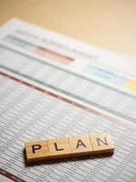 Strategic business planning session office environment document review workspace focused concept photo
