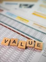 Financial insights from document analysis in corporate office workspaces for business value photo