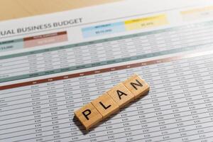 Growth-focused budget planning an organized workspace for financial analysis photo