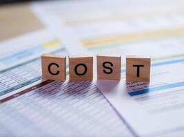 Cost management strategies for business success analyzing financial data in a professional setting photo