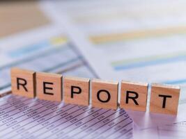 Business insights overview of financial performance and office environment analysis photo