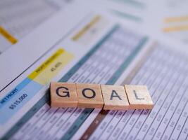 Achieving business objectives strategic planning and visual data in office environments photo