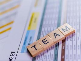 Business team collaboration office setting photo professional environment close-up teamwork concept