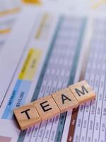 Professional team collaboration in business analysis for strategic planning photo