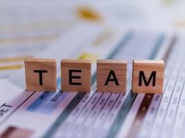 Business team collaboration for success office setting inspiring environment close-up view photo