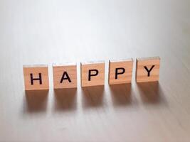 Minimalist exploration of happiness joyful emotions in a calm close-up perspective photo