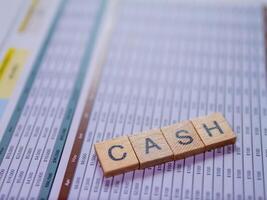 Analyzing cash flow financial data insights in a professional office environment photo