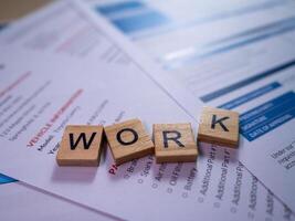 Optimizing productivity in a professional office environment with work documents photo