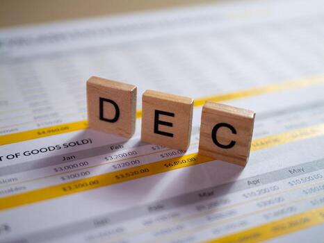 December overview monthly sales report analysis and business insights through data visualization photo