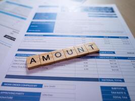 Professional workspace analyzing financial data and accounting insights photo