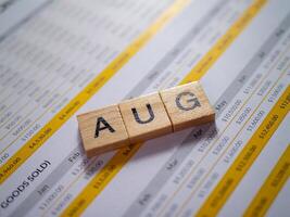August financial overview business environment data analysis office setting strategic insights photo