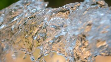 Dynamic water splash captured in nature close-up serene environment refreshing concept photo