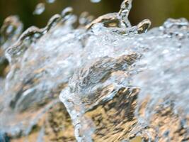 Dynamic water splash action natural environment close-up vibrant viewpoint fluid concept photo